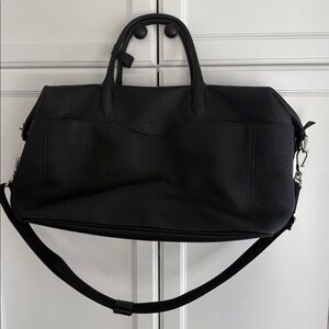 Longchamp Pebble Leather Weekend Bag